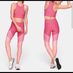Outdoor Voices 7/8 Tri-Color Pink Legging Small